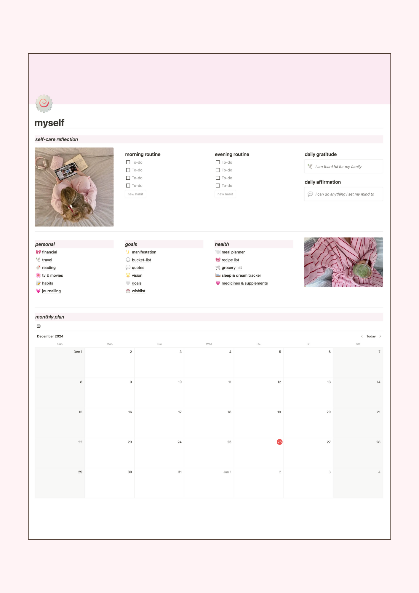 The Pink 2025 Life Planner